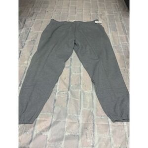 Athletic Works Mens Fleece‎ Sweatpants Gray 3XL Recycled Polyester Blend